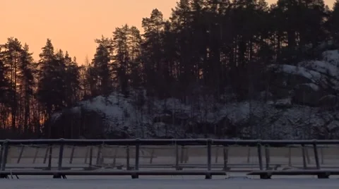 Short winter day Video stock 58950606