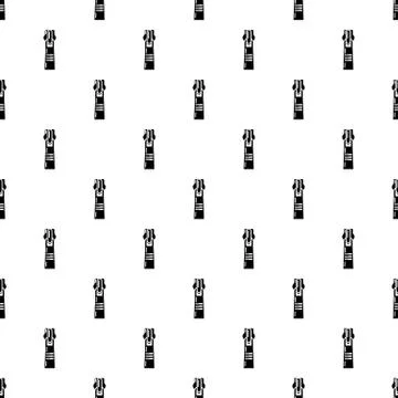 Short zip icon, simple style 库存插图