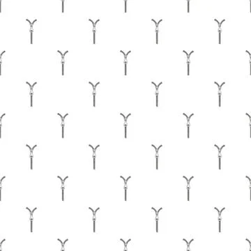 Short zip pattern seamless vector Illustrazione stock