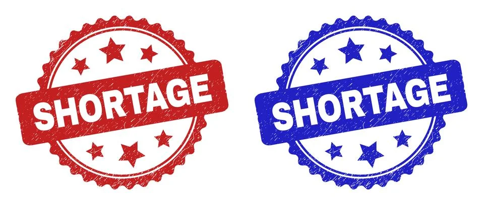 SHORTAGE Rosette Watermarks Using Unclean Surface Stock Illustration