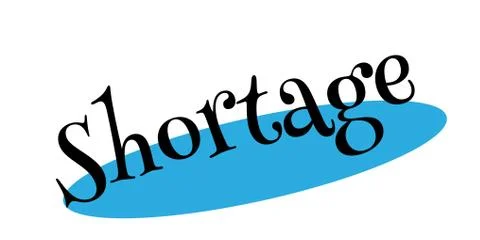 Shortage rubber stamp Stock Illustration