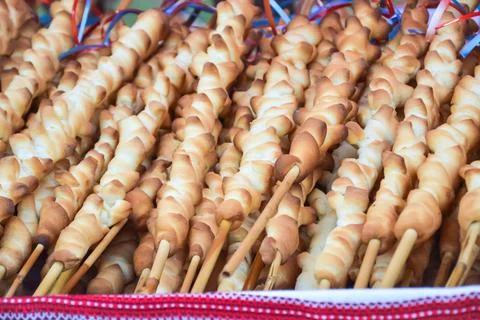 Shortbread auf Stick Foto stock