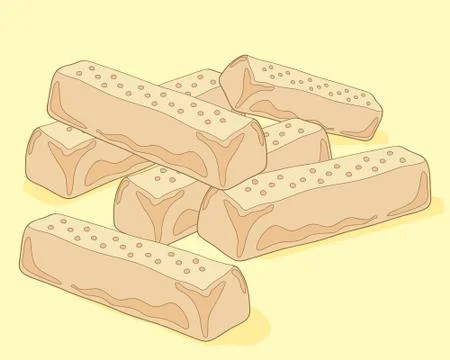 Shortbread background Stock Illustration