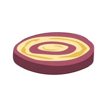 Shortbread biscuit cookie cartoon vector illustration Stock Illustration
