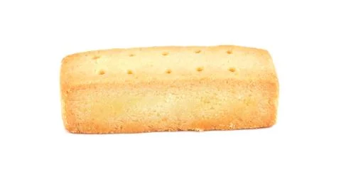 Shortbread biscuit isolated on white Stock Photos
