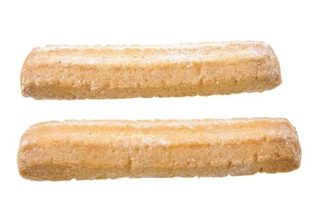 Shortbread cookie isolated on white background. 스톡 사진