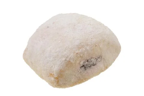 Shortbread cookie isolated on white background. 스톡 사진