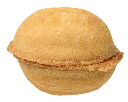 Shortbread cookie in the shape of a whole walnut on an isolated background Foto stock