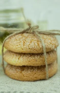 Shortbread cookies with corn Stock Photos