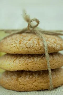Shortbread cookies with corn Stock Photos