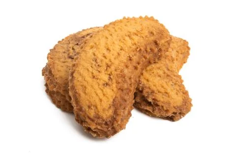 Shortbread cookies isolated Stock Photos