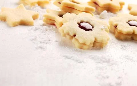 Shortbread cookies Stock Photos