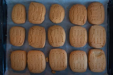 Shortbread making Stock Photos