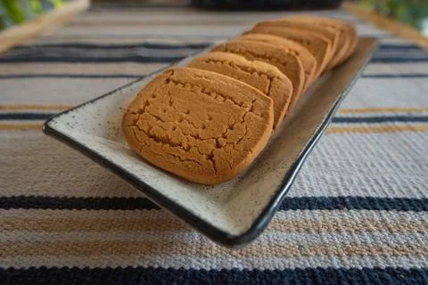 Shortbread making Stock Photos