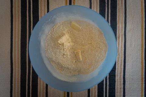 Shortbread making Stock Photos