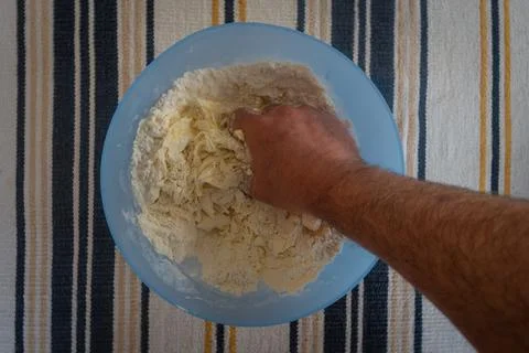 Shortbread making Stock Photos