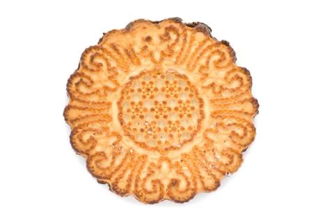 Shortbread on white Stock Photos