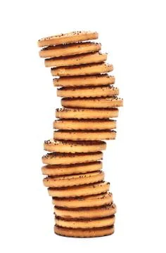 Shortbreads cookies tower Foto stock