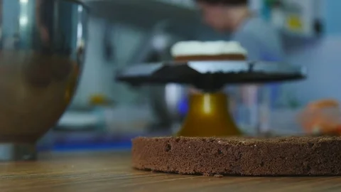 Shortcake make cake Stock Footage 75540457