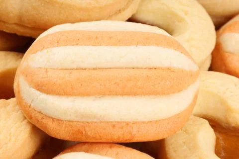 Shortcrust pastry biscuits Stock Photos
