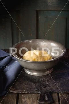 Shortcrust pastry dough Stock Photos