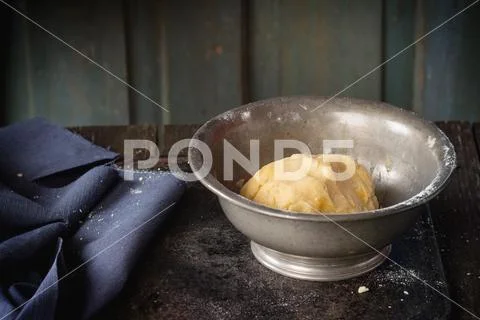 Shortcrust pastry dough Stock Photos