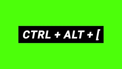 Shortcut ctrl + alt + [  sortcut shortcut key speeds up the work of the tex.. Stock Footage 255577246