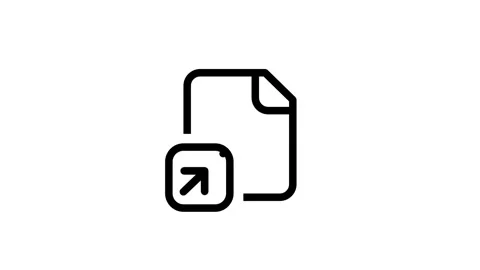 Shortcut Link Document Icon Stock Footage 335591662