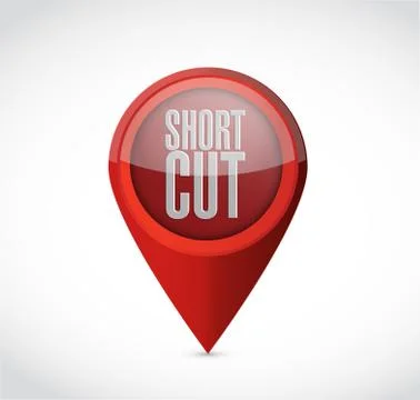 Shortcut pointer sign concept illustration Stock Illustration