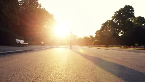 Shortcuts are for fools. 4k video footage of an unrecognizable woman jogging in Stock Footage 200845274