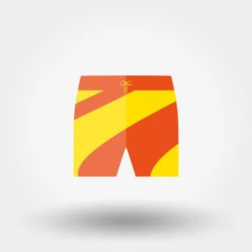 Shorts. Flat icon Stock Illustration
