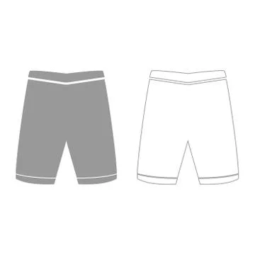 Shorts  grey set  icon . Stock Illustration