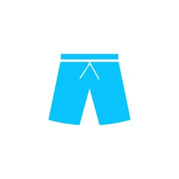 Shorts icon flat. Stock Illustration