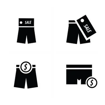 Shorts icon vector design Stock Illustration