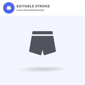 Shorts icon vector, filled flat sign, solid pictogram isolated on white, logo Stock-Illustration