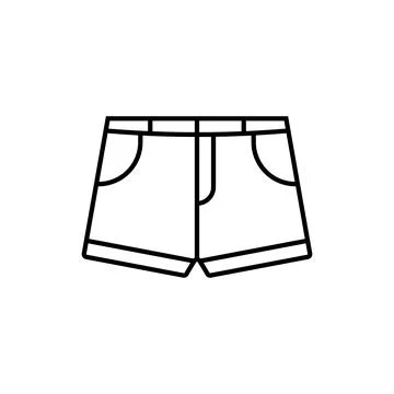 Shorts icon vector Stock Illustration