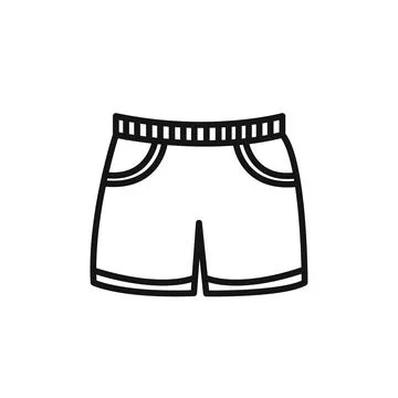 Shorts icon vector set collection for web Stock Illustration