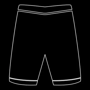 Shorts  the white path icon . Illustrazione stock