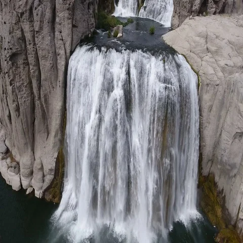 Shoshone falls aerial Stock Footage 69294871