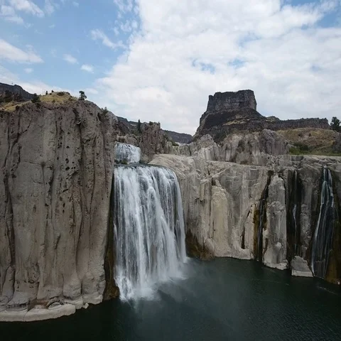 Into shoshone falls Stock Footage 69293931