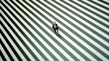 Shot from above of a beautiful model talking on the phone. Stock Footage 85992867