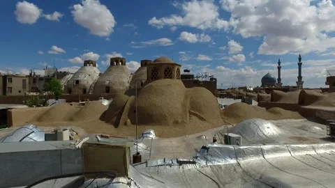 Shot of an age old bazaar showcasing captivating, stock footage. Stock Footage 304817219
