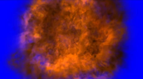 Shot and explosion on blue (green) screen Stock Footage 53575896