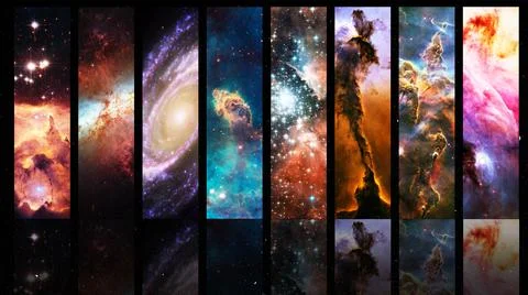 Shot of an array of varying astronomical phenomena- ALL design on this image  Stock Photos