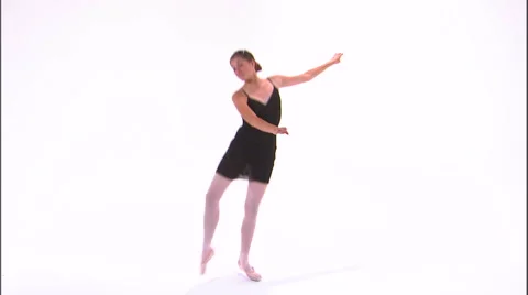 Shot of a ballerina dancing en pointe. Stock Footage 52320927