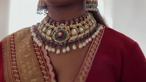 Shot of a beautiful Indian Bride posing for her wedding shoot in India Stock Footage 317282905