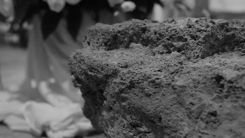 Shot behind a concrete wall Video stock 109166873