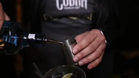 Shot being poured into measure Stock Footage 102009669
