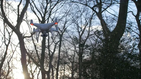 Shot from below of a drone Stock Footage 87797657