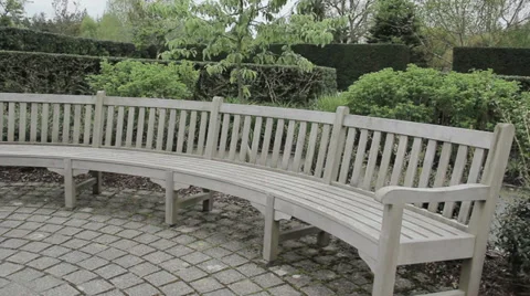 Shot of a bench park Stock Footage 38871230